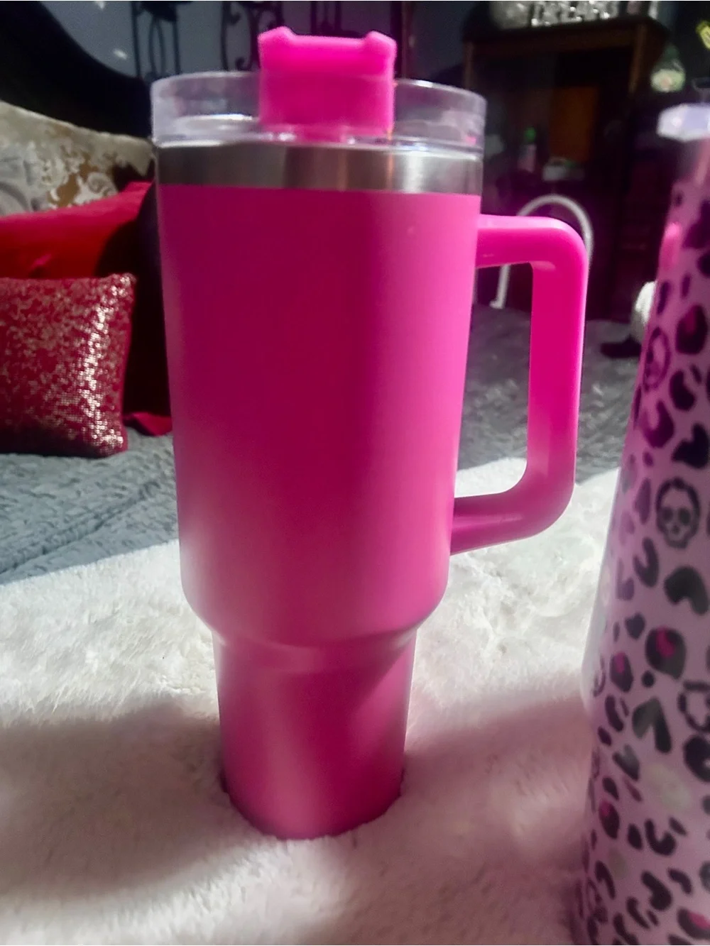 Pink Insulated Party Tumbler Bundle of 3with Handle